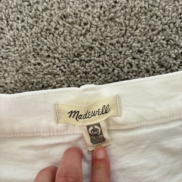 Madewell The High Rise Sailor Short White Size 32 - Picture 3 of 5